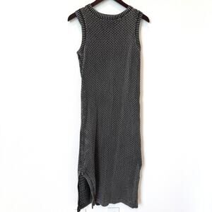 Barefoot Dreams Sun Bleached Cotton Knit Dress - Faded Black Medium